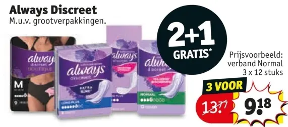 Aanbieding: Always Discreet
