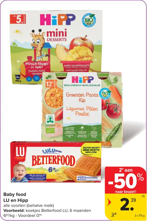 Promotie: Baby food