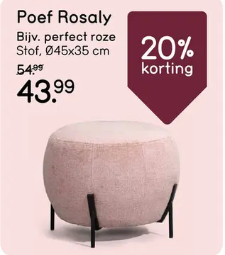 Aanbieding: Poef Rosaly