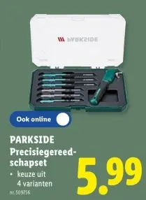 Promotie: Precisiegereedschapset