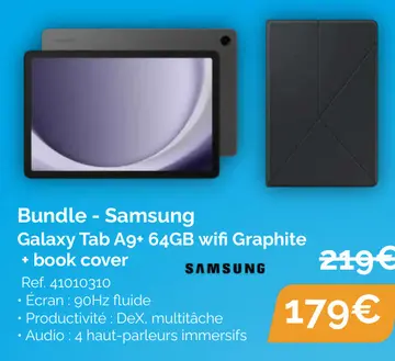 Offre: Bundle - Samsung Galaxy Tab Ag+ 64GB wifi Gra