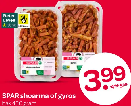 Aanbieding: Shoarma of gyros