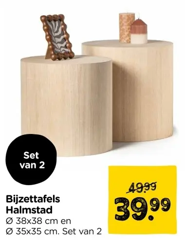 Aanbieding: Bijzettafels Halmstad