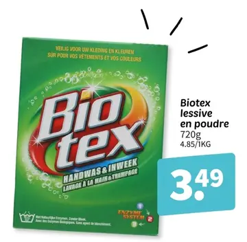 Offre: Biotex lessive en poudre