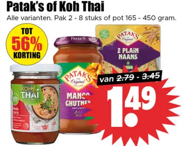 Aanbieding: Patak's of Koh Thai