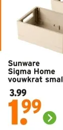 Aanbieding: Sigma Home vouwkrat smal
