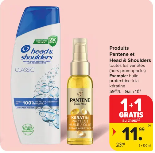 Offre: Produits Pantene et Head & Shoulders