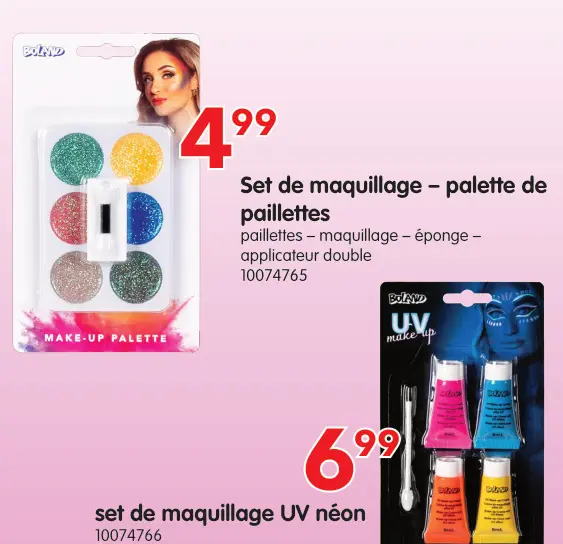 Offre: Set de maquillage - palette de paillettes