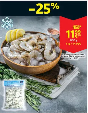 Promotie: Rauwe garnaalstaarten