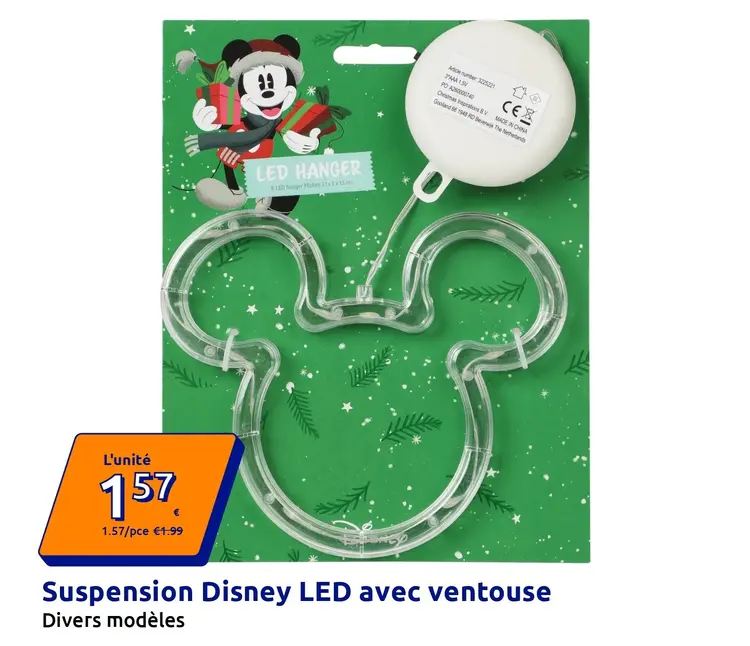 Offre: Suspension Disney LED avec ventouse