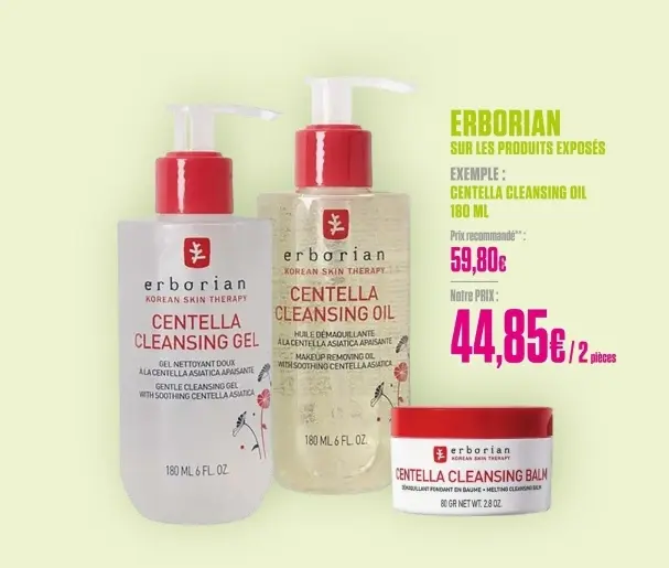 Offre: Centella cleansing gel, centella cleansing oil