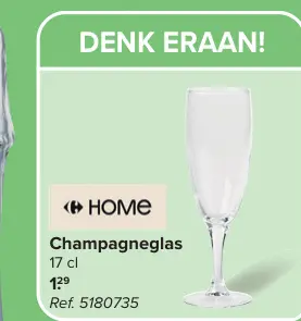 Promotie: Champagneglas