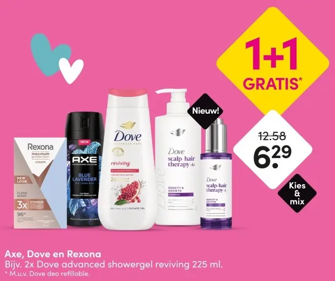 Aanbieding: Axe, Dove en Rexona