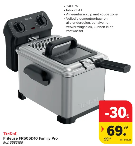 Promotie: Friteuse FR505D10 Family Pro