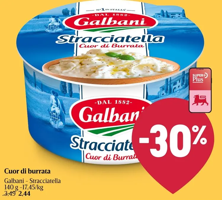 Promotie: Stracciatella Cuor di Burrata