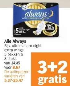 Aanbieding: Alle Always