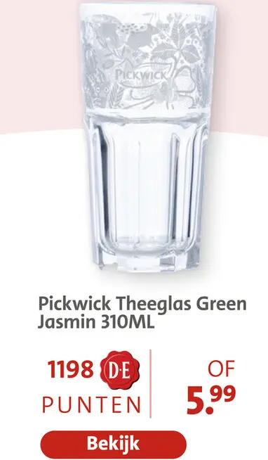 Aanbieding: Theeglas Green Jasmin