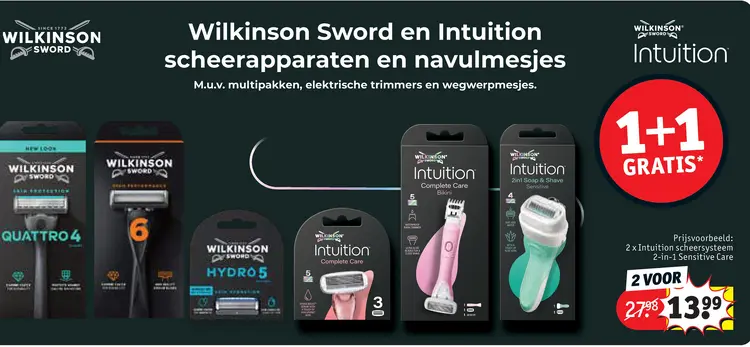 Promotie: Intuition scheersysteem 2-in-1 Sensitive Care
