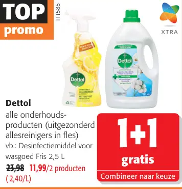 Promotie: Dettol alle onderhoudsproducten