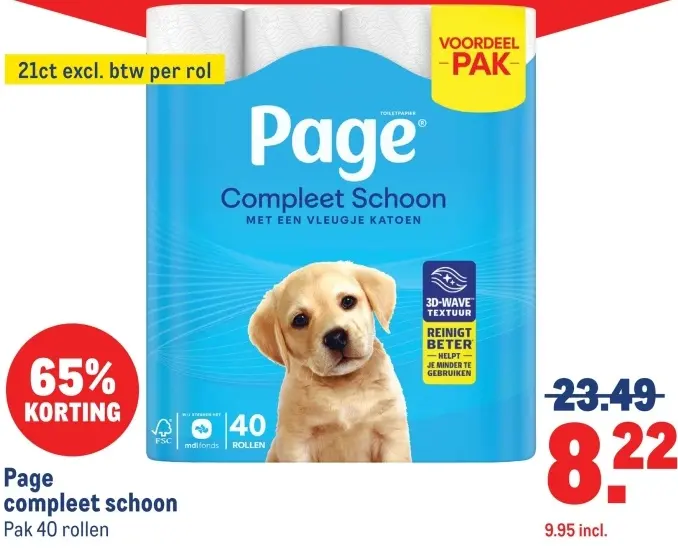 Aanbieding: Page compleet schoon