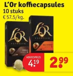 Aanbieding: L'Or koffiecapsules