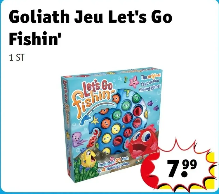 Offre: Goliath Jeu Let's Go Fishin'