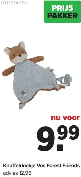 Aanbieding: Knuffeldoekje Vos Forest Friends