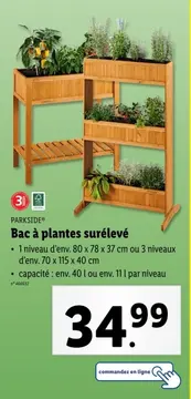 Offre: Bac à plantes surélevé