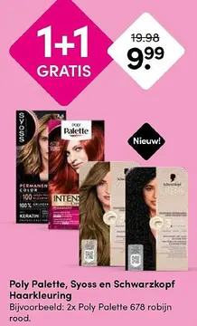 Aanbieding: Poly Palette, Syoss en Schwarzkopf Haarkleuring