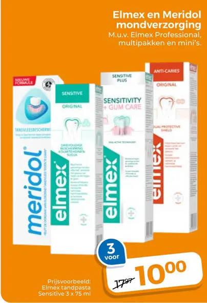 Aanbieding: Elmex en Meridol mondverzorging
