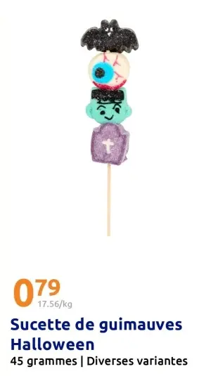 Offre: Sucette de guimauves Halloween