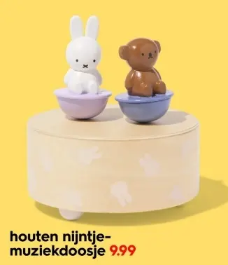 Aanbieding: houten nijntje-muziekdoosje