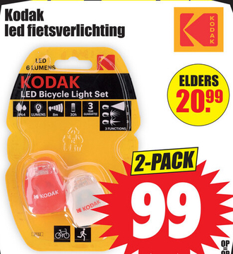 Aanbieding: KODAK LED Bicycle Light Set