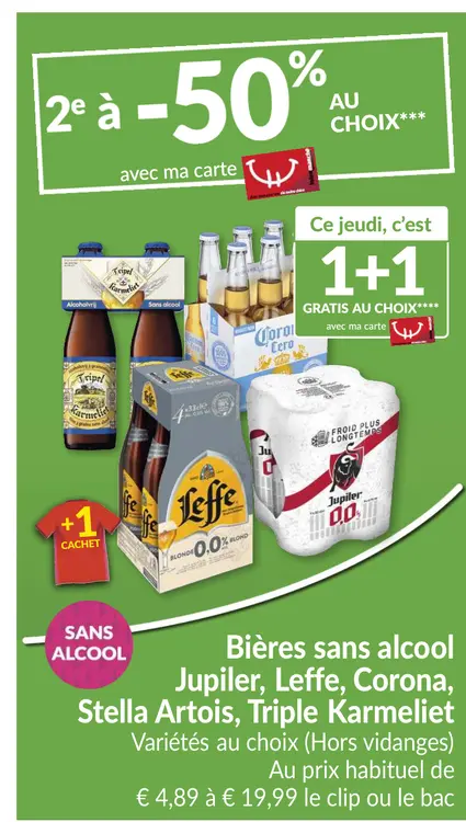 Offre: Bières sans alcool