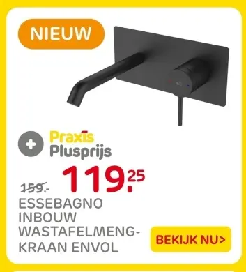 Aanbieding: Essebagno inbouw wastafelmengkraan envol