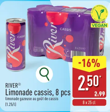 Offre: Limonade cassis