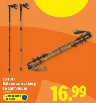 Offre: Bâtons de trekking en aluminium
