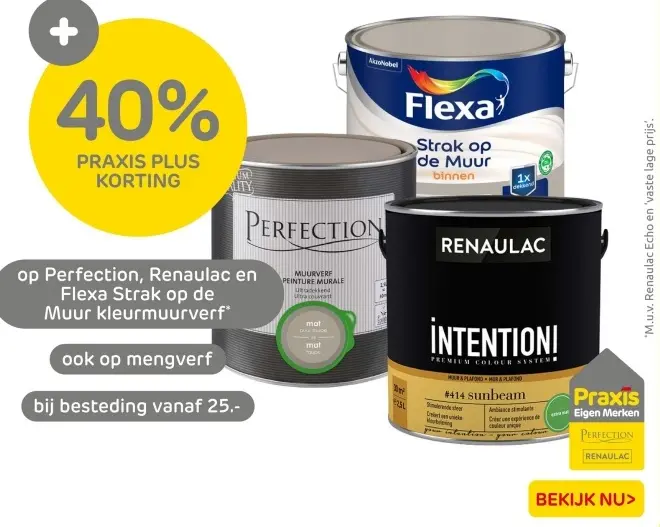 Aanbieding: Perfection, Renaulac en Flexa Strak op de Muur