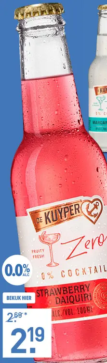 Aanbieding: De Kuyper Daiquiri Zero 20CL