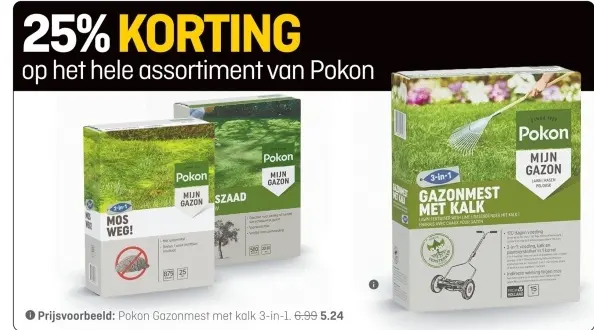 Aanbieding: Gazonmest met kalk 3-in-1
