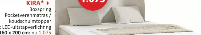 Promotie: Boxspring Pocketverenmatras / koudschuimtoppe