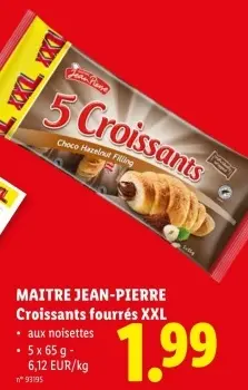 Offre: Croissants fourrés XXL
