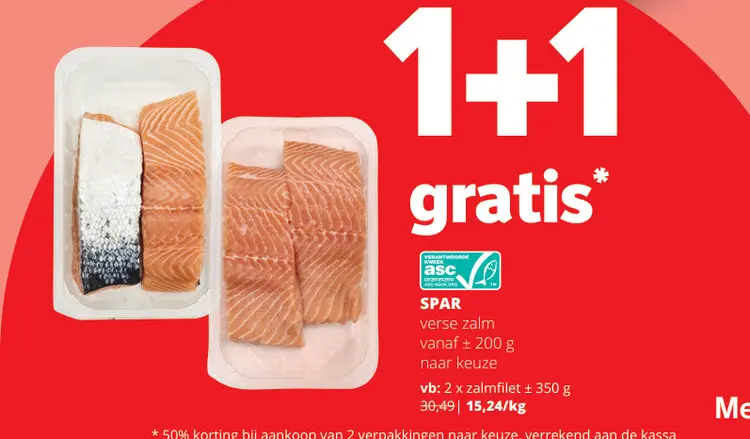 Promotie: verse zalm
