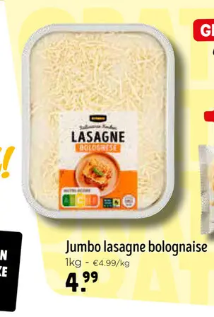 Promotie: Jumbo lasagne bolognaise