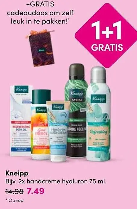 Aanbieding: Kneipp handcrème hyaluron