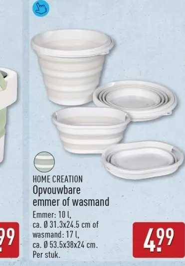 Aanbieding: Opvouwbare emmer of wasmand