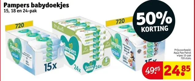 Promotie: Pampers babydoekjes