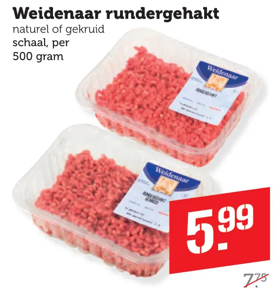 Aanbieding: Weidenaar rundergehakt