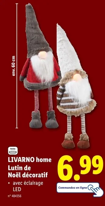 Offre: Lutin de Noël décoratif
