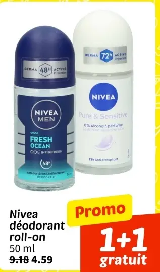 Offre: Nivea déodorant roll-on